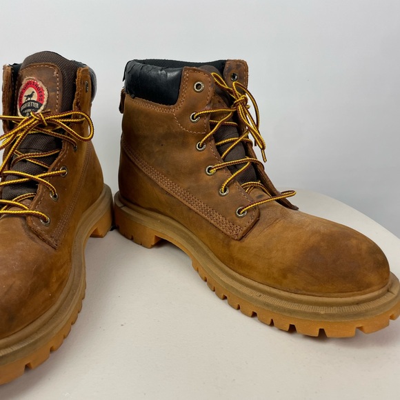 Irish Setter Red Wing 83613 Hopkins‎ 6” Tan Waterproof Leather Work Boots - Picture 5 of 13
